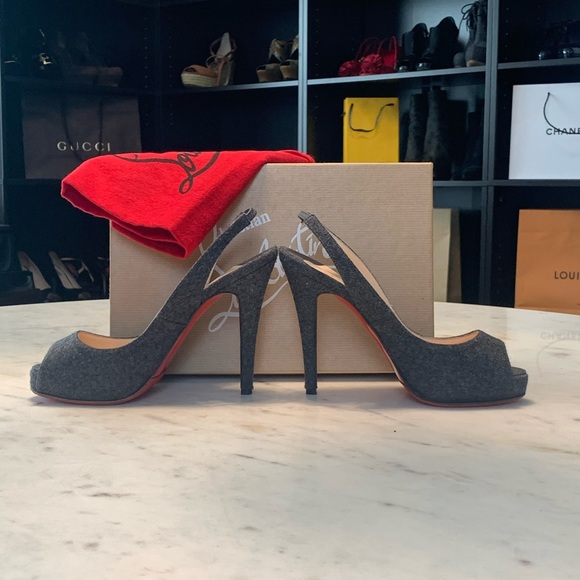 CHRISTIAN LOUBOUTIN Very Privè slingbacks heels - Picture 2 of 10